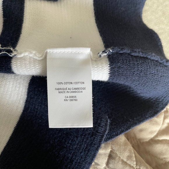 REITMANS XL 100% Cotton Stripe Blue & White Cardigan - Picture 5 of 5